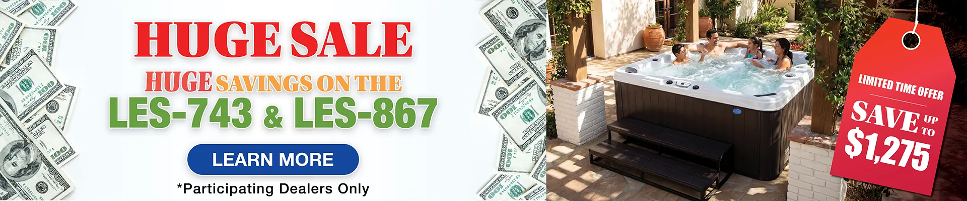 Calspas hot tub being used in a family setting - Navajo Dam